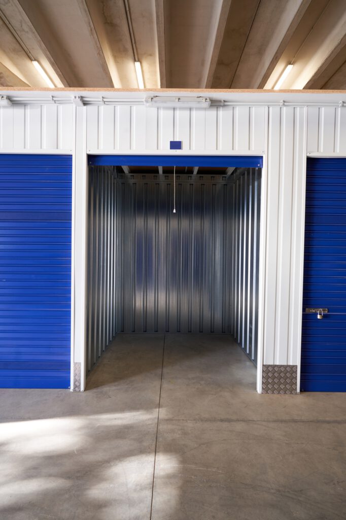 Storage in an industrial building for rental to entrepreneurs or individuals